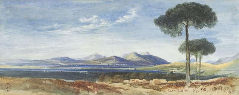 Lear Edward Near Sartene Corsica 1868 canvas print