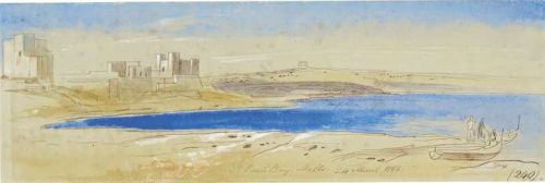 Lear Edward Paul S Bay Malta 1866 canvas print