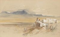 Lear Edward Shepherd Resting On Ruins Plataea Greece 1848 canvas print