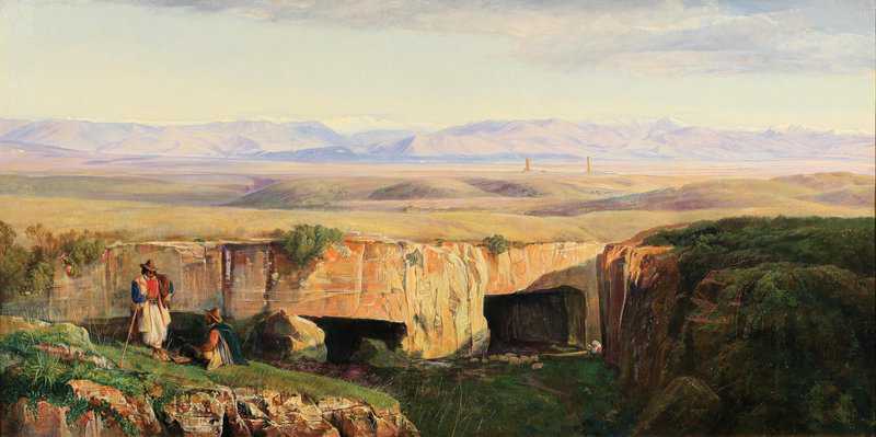 Lear Edward The Campagna Di Roma Taken From Cervara 1871 canvas print