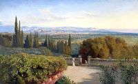 Lear Edward Blick auf Florenz von der Villa Petraja 1861