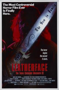 Leatherface 텍사스 전기톱 대학살 III 영화 포스터