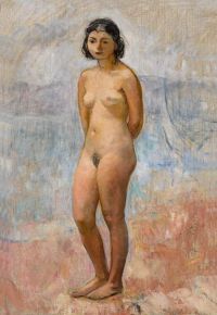 Lebasque Henri Young Naked Girl Standing. ليباسك هنري شابة عارية فتاة واقفة