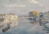Lebasque Henri Lagny Le Pont Et Les Bateux Lavoirs Sur La Marne 1905 06