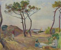 Lebasque Henri Le Pradet The Pines On The Beach كاليفورنيا .1925