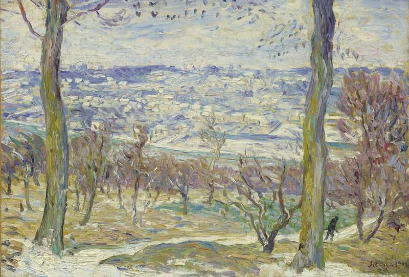 Lebasque Henri Paysage De Neige Aux Environs De Paris 1909 canvas print