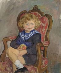 Lebasque Henri Portrait D Emile Chabot Enfant 1923