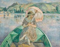 Lebasque Henri Promenade En Barque Aux Andelys 1915 canvas print
