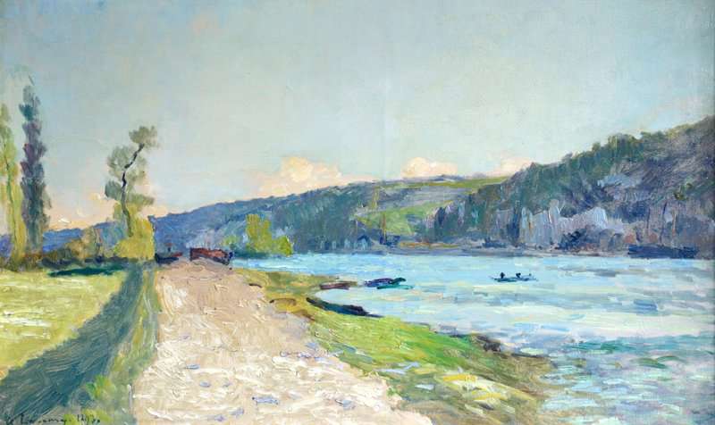 Lebourg Albert Au Bord De La Seine 1893 canvas print