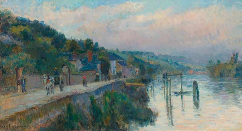 Lebourg Albert Bords De La Seine Dieppedalle Environs De Rouen canvas print