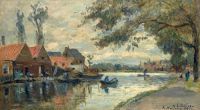 Lebourg Albert Canal Rotterdam 1895 canvas print