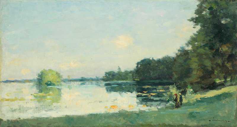 Lebourg Albert Les Etangs Mortefontaine En Automne 1894 canvas print