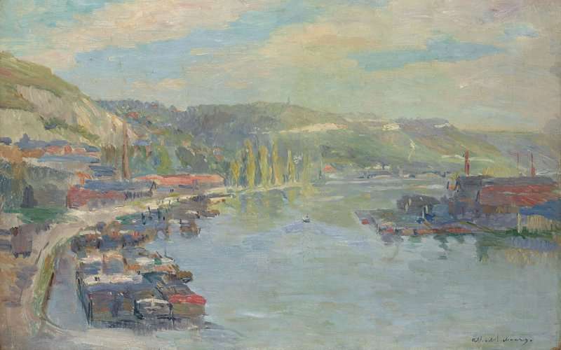 Lebourg Albert Rouen La Seine Et Le Pre Aux Loups canvas print