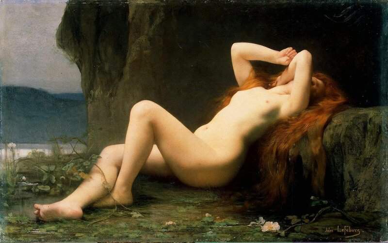 Lefebvre Jules Mary Magdalen In The Grotto Ca. 1876 canvas print