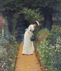 Leighton Edmund Blair My Lady S Garden 1905 canvas print