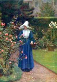 Leighton Edmund Blair The Roses Day canvas print