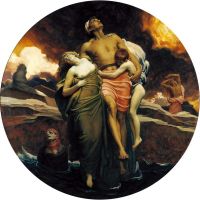 Leighton Frederic And The Sea Gave Up The Dead Which Were In It 1891 1892 canvas print
