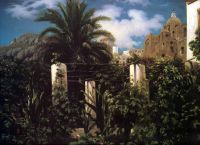 Leighton Frederic Garden Of An Inn Capri 1859