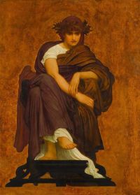 Leighton Frederic Mnemosyne Mother Of The Muses 1886