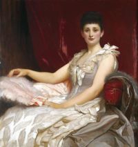 Leighton Frederic Portrait Of Amy Augusta Lady Coleridge Ca. 1888