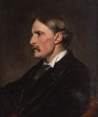 Leighton Frederic Porträt von Henry Evans Gordon Ca. Leinwanddruck von 1877