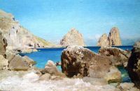 Leighton Frederic Rock von The Sirens Capri ca. 1859