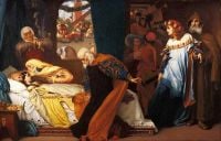 Leighton Frederic The Feigned Death Of Juliet 1856 58 canvas print