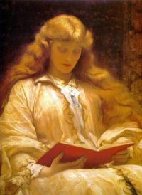 Leighton Frederic Das Mädchen mit dem goldenen Haar Ca.1895 Leinwanddruck
