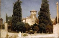 Leighton Frederic Die Villa Malta Rom 1860er Leinwanddruck