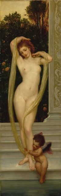 Leighton Frederic Venus And Cupid Ca. 1856 canvas print