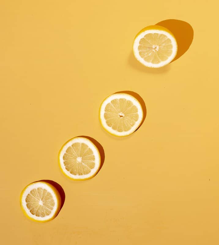 Lemon On Yellow canvas print
