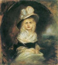 Lenbach Franz Seraph Von Portrait Of Daughter Marion 1897