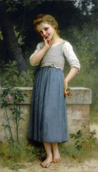 Lenoir Charles Amable Young Girl With Cherries 1900 canvas print