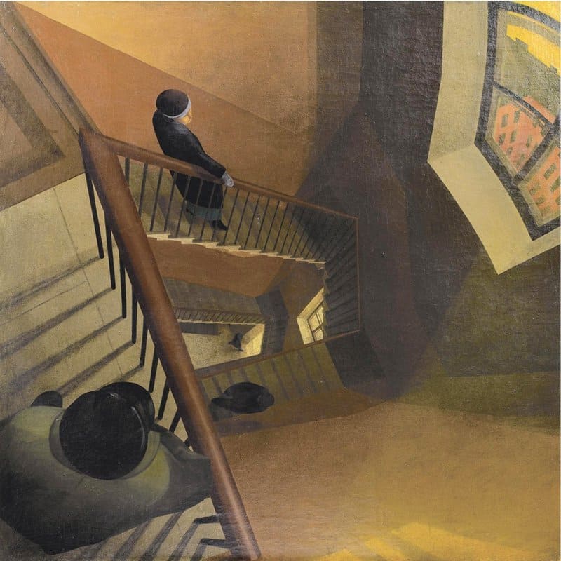 Tableaux sur toile, reproduction de Leonid Terentievich Chupyatov The Staircase