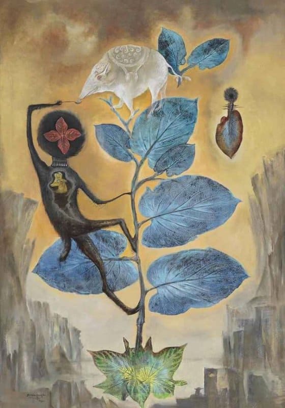 Tableaux sur toile, reproduction de Leonora Carrington De La Hierba Santa Holy Grass 1975