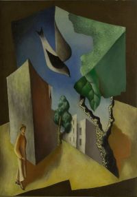 Leopold Survage Paisaje urbano abstracto Francia 1924