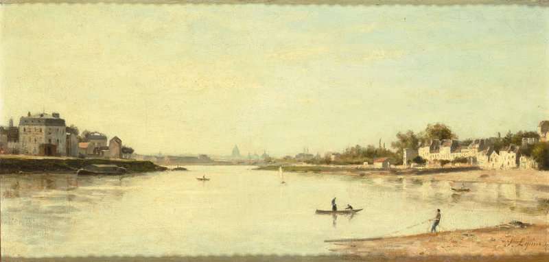 Lepine Stanislas Bord De Seine Charenton Le Point Du Jour canvas print