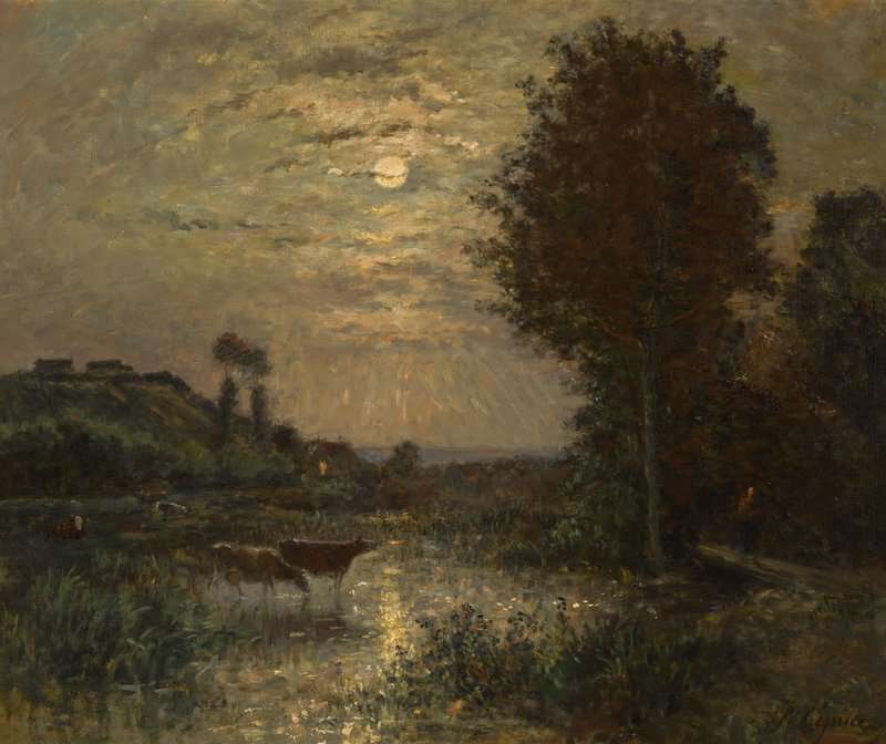 Lepine Stanislas Les Bords De L Oise Ca. 1878 82 canvas print