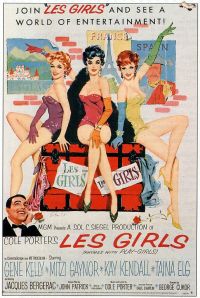 Stampa su tela del poster del film Les Girls 1957
