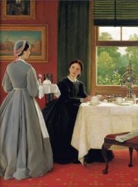 Leslie George Dunlop Afternoon Tea 1865 canvas print