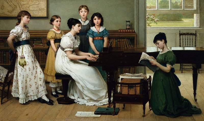 Leslie George Dunlop Home Sweet Home Ca. 1878 canvas print