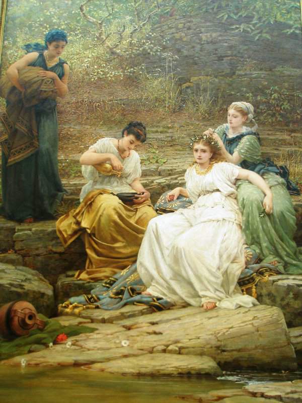 Leslie George Dunlop Nausicaa And Her Maids 1871 canvas print