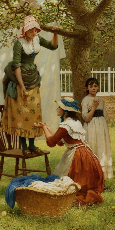 Leslie George Dunlop The Daughters Of Eve 1883 canvas print