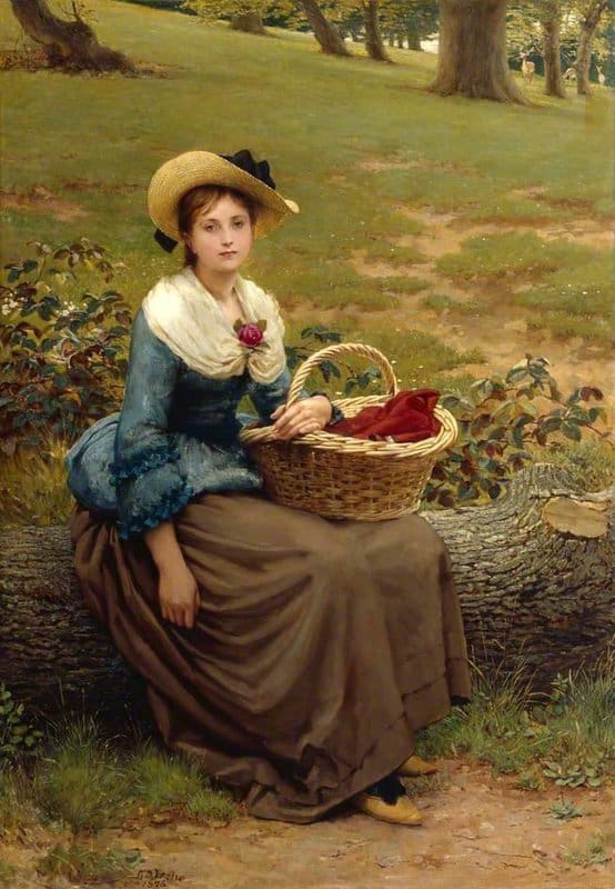 Leslie George Dunlop The Lass Of Richmond Hill 1876 canvas print