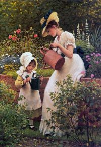 Leslie George Dunlop The Young Gardener 1889 canvas print