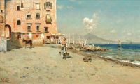 Leto Antonino View Of The Neapolitan Coast canvas print