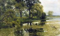 Levitan Isaac Iljitsch überwucherter Teich 1888 Leinwanddruck