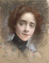 Levy Dhurmer Lucien Portrait Of A Lady 1899 canvas print
