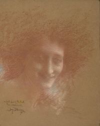 Levy Dhurmer Lucien Tete De Femme De Profil 1898 canvas print