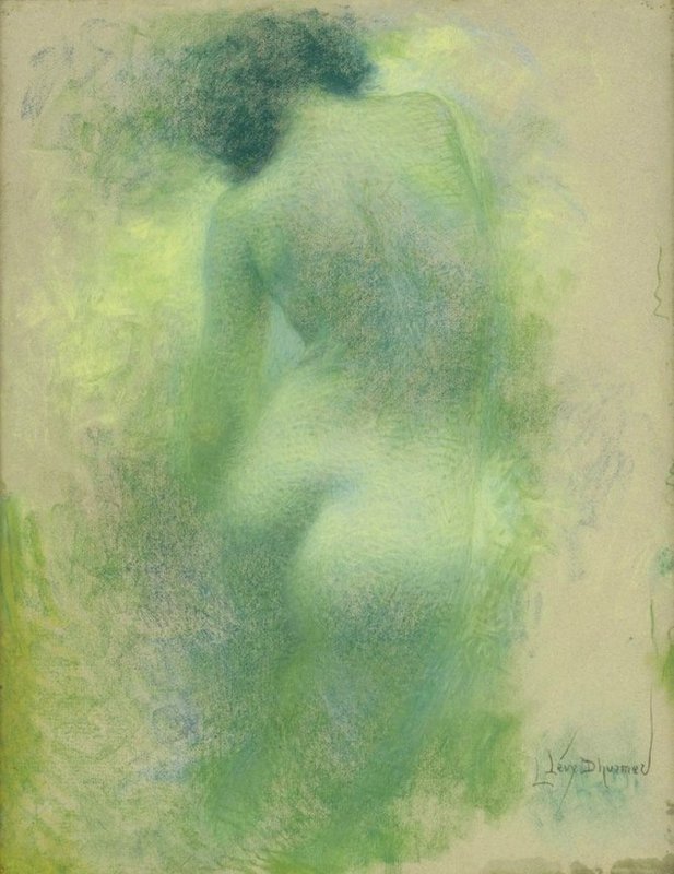 Levy Dhurmer Lucien Torse De Femme Vue De Dos Ca. 1900 canvas print